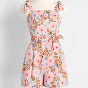 Princess Highway Playtime Romper Pink Floral Size 12 AU